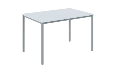 JPT 120 Jídelní stůl 1200 x 800 mm, deska bílá / podnož stříbrná